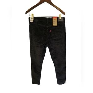 NWT Levi's 311 Shaping Skinny Mid Rise Black Corduroy Pants Size 31 x 30